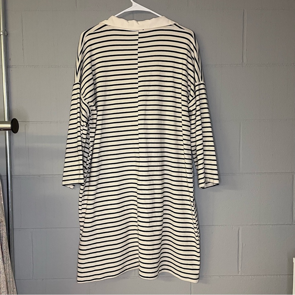 Tuckernuck Cream and Black Striped Long Sleeve Dress - Picture 7 of 11